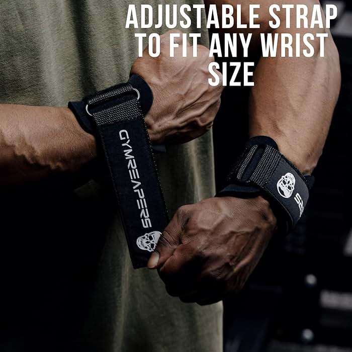 Gymreapers Weight Lifting Hooks (Pair), Heavy Duty Power Wrist Straps Hand Grip Support For Deadlifts, Pull Ups, Shrugs - Gym Gloves For Men and Women - Image 2