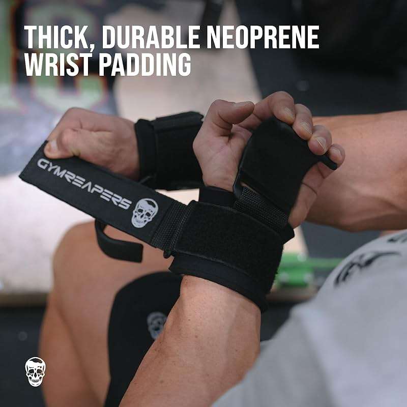 Gymreapers Weight Lifting Hooks (Pair), Heavy Duty Power Wrist Straps Hand Grip Support For Deadlifts, Pull Ups, Shrugs - Gym Gloves For Men and Women - Image 3