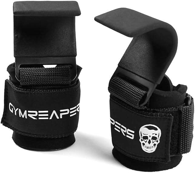Gymreapers Weight Lifting Hooks (Pair), Heavy Duty Power Wrist Straps Hand Grip Support For Deadlifts, Pull Ups, Shrugs - Gym Gloves For Men and Women - Image 7