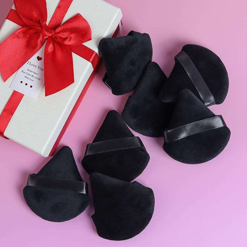 BEAKEY 12pcs Powder Puffs for Face Powder Triangle Powder Puff for Loose and Cosmetic Foundation, Makeup Puff for Contouring, Cloud Kiss Beauty Makeup Tools - Image 9