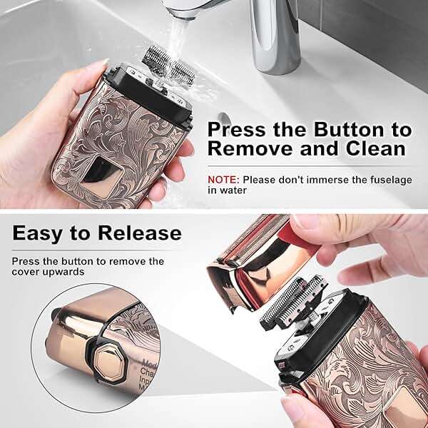Ufree Foil Shavers Electric Razor for Men, Beard Trimmer Grooming Shaving Kit, Hair Trimmer, Cordless Head Shavers for Bald Men Barber Clippers, Birthday Gifts for Him - Image 5