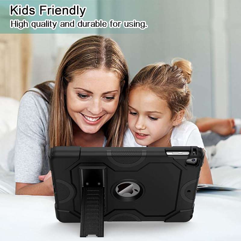 ZoneFoker Case for iPad 6th/5th Generation (9.7 Inch, 2018/2017 Model),iPad Air 2 & 1st, iPad Pro 9.7 2016,Heavy Duty Shockproof Rugged Protective Case, Black - Image 7