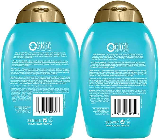OGX Extra Strength 13 Fl Oz Hydrate & Repair Argan Oil of Morocco Shampoo & Conditioner for Dry, Damaged Hair Bundle - Image 2