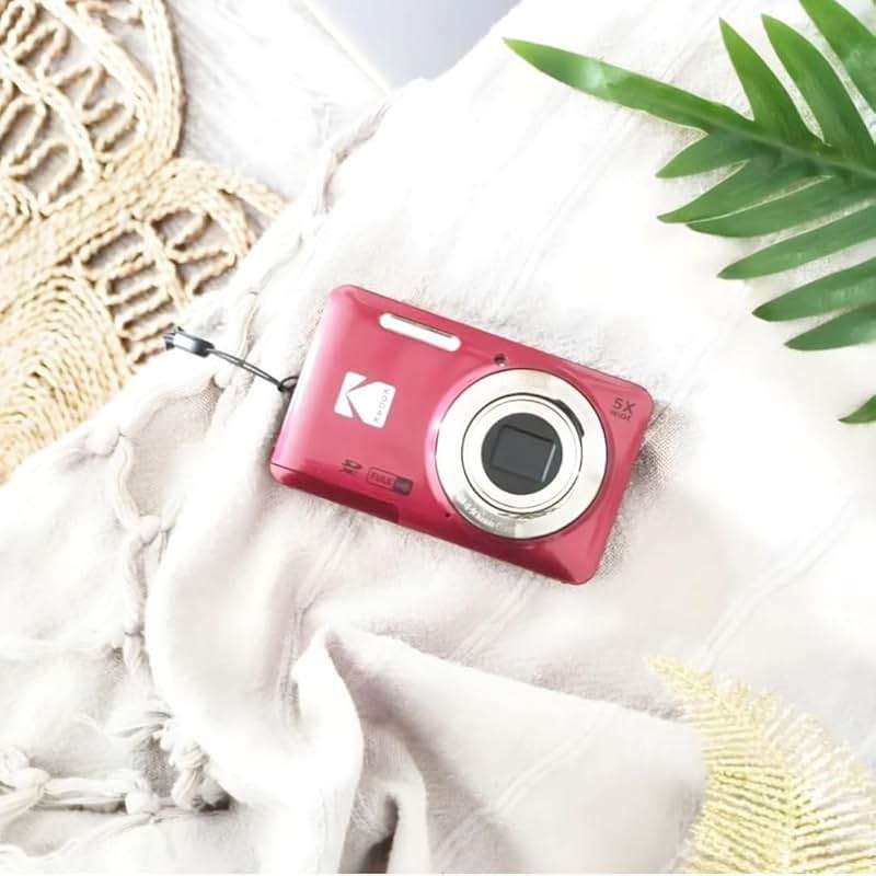 Kodak PIXPRO FZ55-RD 16MP Digital Camera 5X Optical Zoom 28mm Wide Angle 1080P Full HD Video 2.7" LCD Vlogging Camera (Red) Packaging May Vary - Image 2