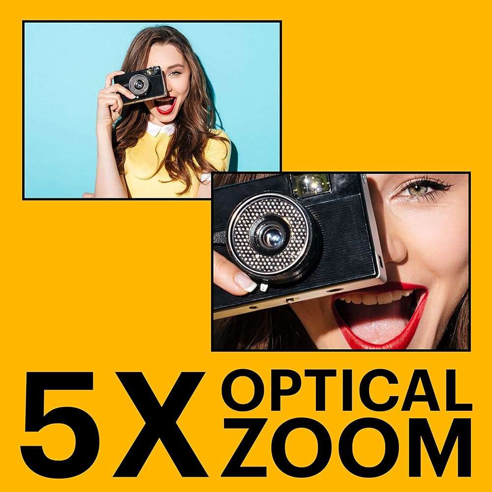 Kodak PIXPRO FZ55 Digital Camera, Compact Point & Shoot with 16MP Sensor, 5X Optical Zoom, 28mm Wide Angle, 1080p Video, Blue - Image 4