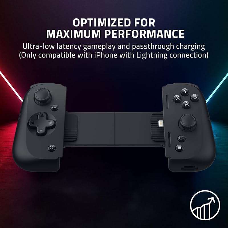 Razer Kishi V2 Mobile Gaming Controller for iPhone (Lightning): Console Quality Controls - Universal Fit w/ Extendable Bridge - Stream PC, Xbox, PlayStation Games - Customizable Triggers - Ergonomic - Image 5