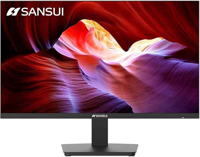 SANSUI Monitor 24 Inch 100Hz PC Monitor, HDMI VGA Ports VESA Mount, FHD Computer Monitor Ultra-Slim Ergonomic Tilt Eye Care for Home Office (ES-24F2, HDMI Cable Included) - Image 9