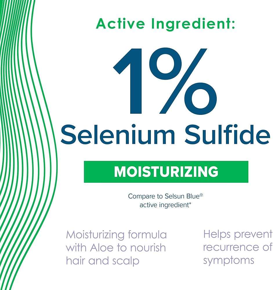 True+Real Moisturizing Dandruff Shampoo with Aloe and Selenium Sulfide 1%, 11fl oz - Image 3