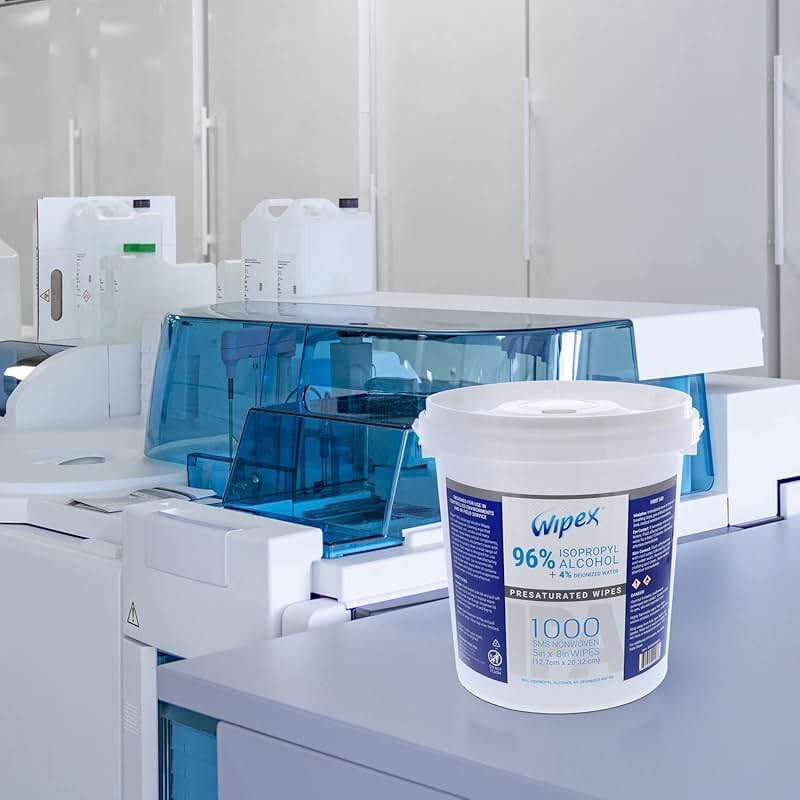 Wipex 96% Isopropyl Alcohol Wipes Electronic Wipes - Cleanrooms, Lab Alcohol Wipes, Electronic Cleaning Wipes for Sensitive Equipment, SMS Cloth Economy-Size (2 pack, 2000 wipes) - Image 4
