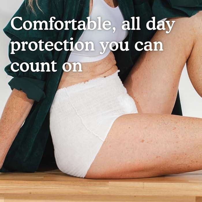 Because Overnight Absorbency Pull Ups - Adult Disposable Incontinence Underwear, Extra Absorbent Nighttime Briefs for Men and Women, White, Small/Medium, 20 Count - Image 5