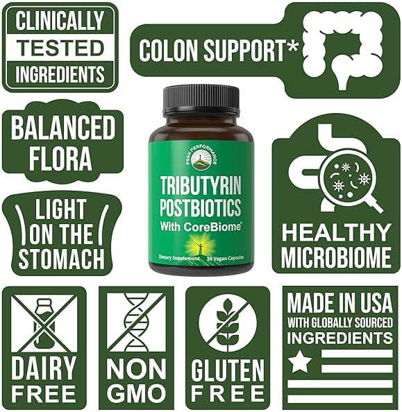 CoreBiome Tributyrin Postbiotic Supplement Clinically Tested for Gut Health. More Effective Than Sodium Butyrate Capsules. High Bioavailability Post Biotics for Digestive, Leaky Gut, Colon, Microbiome - Image 8