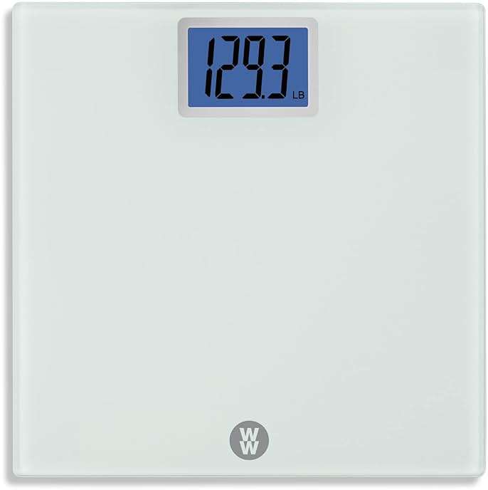 Weight Watchers Scales by Conair Scale for Body Weight, Digital Bathroom Scale in White - Image 1