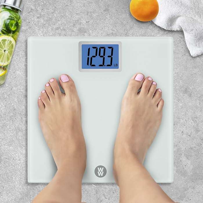 Weight Watchers Scales by Conair Scale for Body Weight, Digital Bathroom Scale in White - Image 2