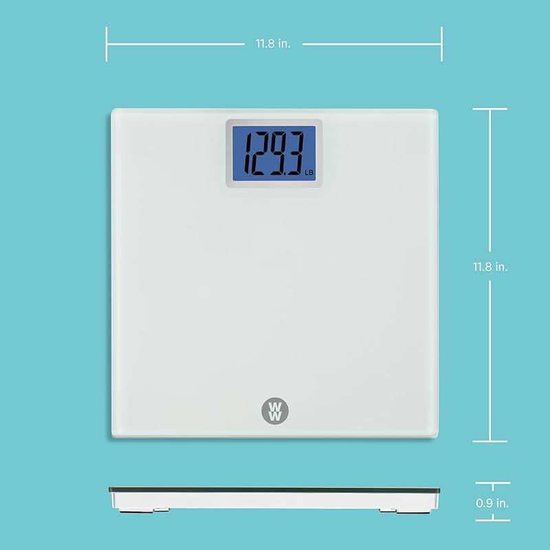 Weight Watchers Scales by Conair Scale for Body Weight, Digital Bathroom Scale in White - Image 5