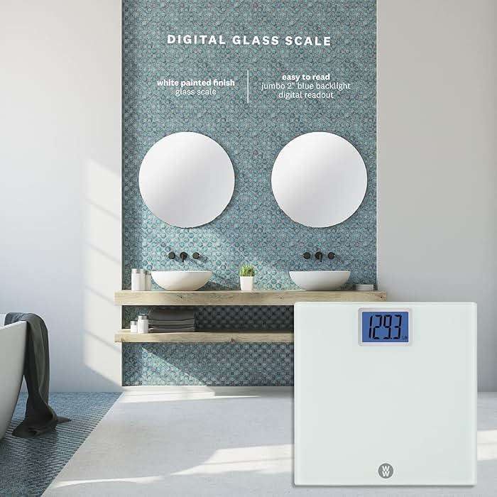 Weight Watchers Scales by Conair Scale for Body Weight, Digital Bathroom Scale in White - Image 6