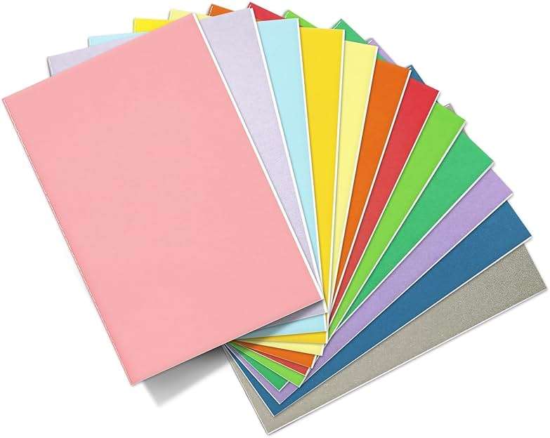 DWIYITTN 24 Pack Blank Books for Kids - 5.5"x 8.3", 60 Pages - Small Journals Bulk, Girls Notebooks for Drawing & Writing, Sketchbooks w/Colorful Soft Cover, Unlined Paper, A5 Travel Size - Image 9