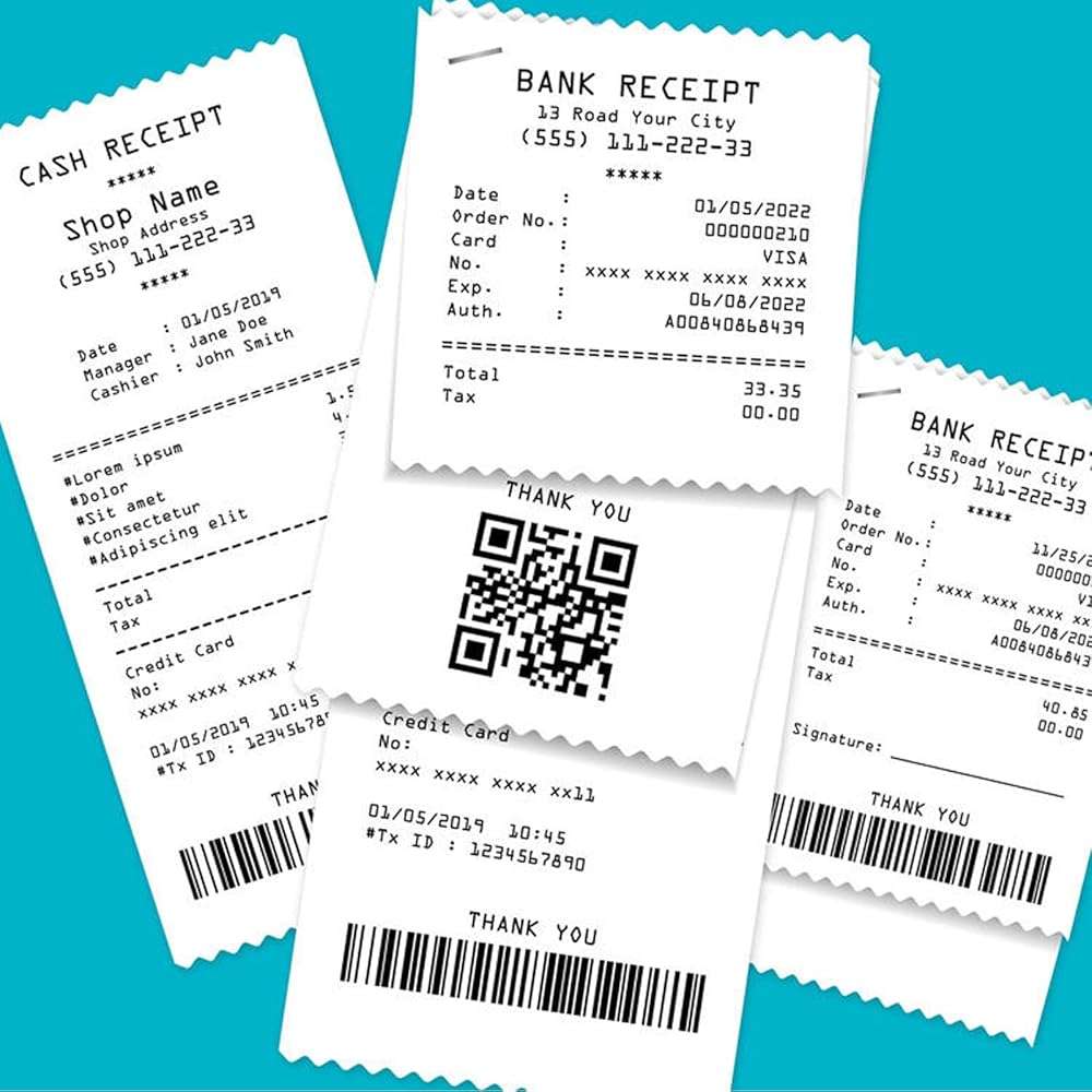 FungLam Thermal Receipt Paper Rolls, 3-1/8" x 119', 10 Rolls per Case, Crisp, Clear Images, Red End-of-Warning Signal, POS/Cash Register Paper - Image 7