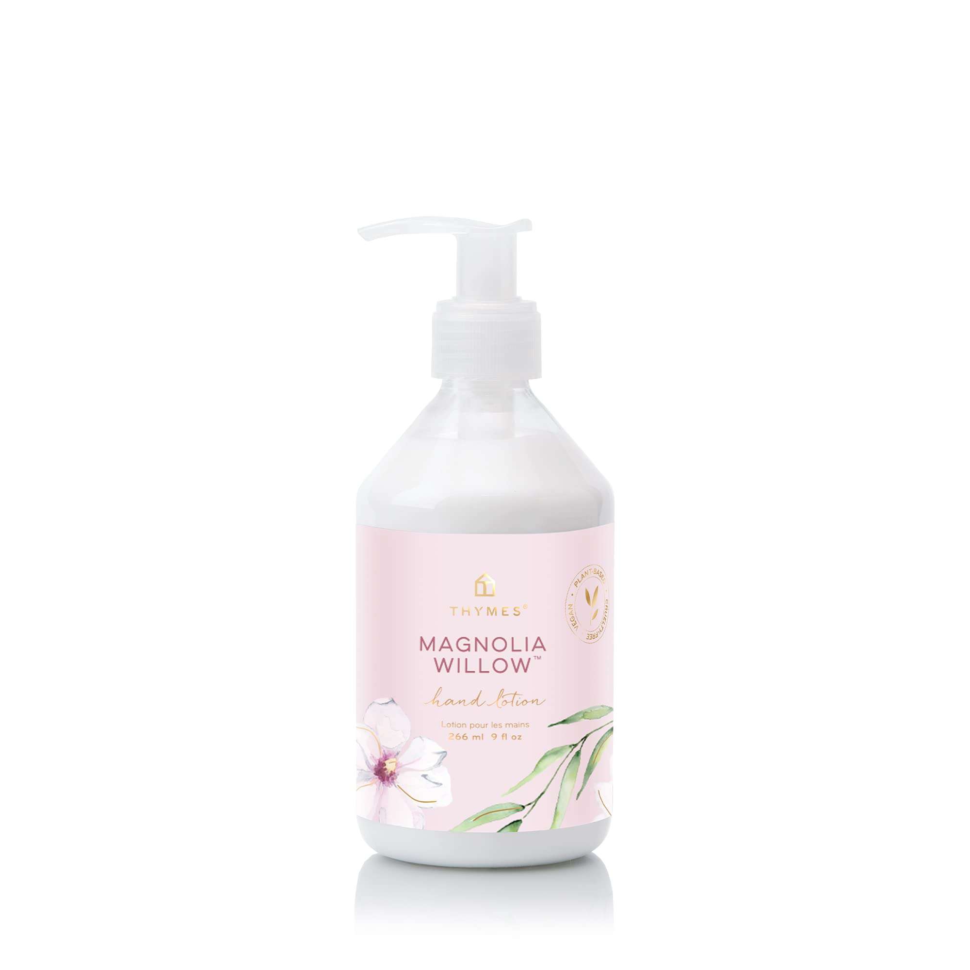 Thymes Moisturizing Hand Lotion for Dry Skin - Moisturizer for Beauty and Personal Care - Luxury Hand Lotion for Women & Men with Shea Butter & Aloe Vera (Magnolia Willow, 9 fl oz) - Image 1
