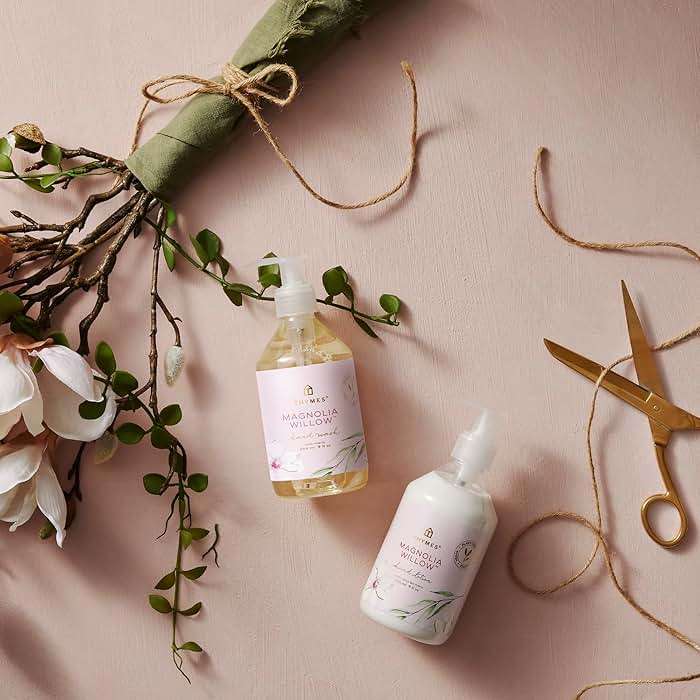 Thymes Moisturizing Hand Lotion for Dry Skin - Moisturizer for Beauty and Personal Care - Luxury Hand Lotion for Women & Men with Shea Butter & Aloe Vera (Magnolia Willow, 9 fl oz) - Image 3