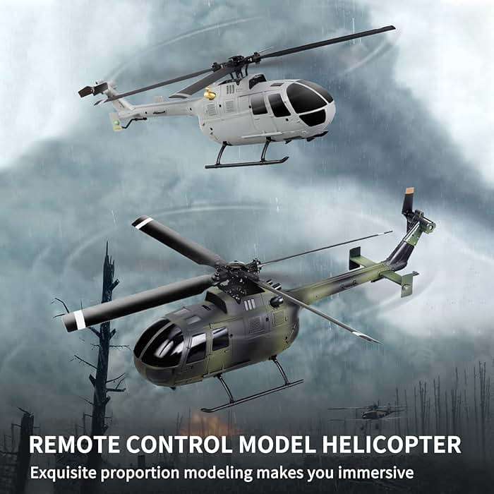 GoolRC C186 Remote Control Helicopter Remote Control Drone Single Propeller Without Ailerons 6-axis Gyro Stabilization Remote Control Airplane Altitude Hold s Adults Gray - Image 6
