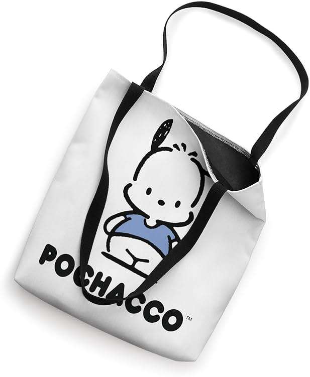 Pochacco Character Front and Back Tote Bag - Image 2