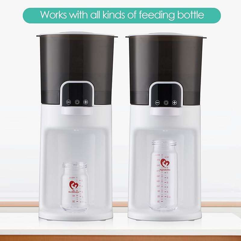 Bellababy Instant Baby Bottle Warmer,Warm Water Dispenser for Making Formula Bottle Instantly,Detachable Container Easy Cleaning,24/7 Keep Warm, Adjustable Temperature(Dark,110V Only) - Image 5