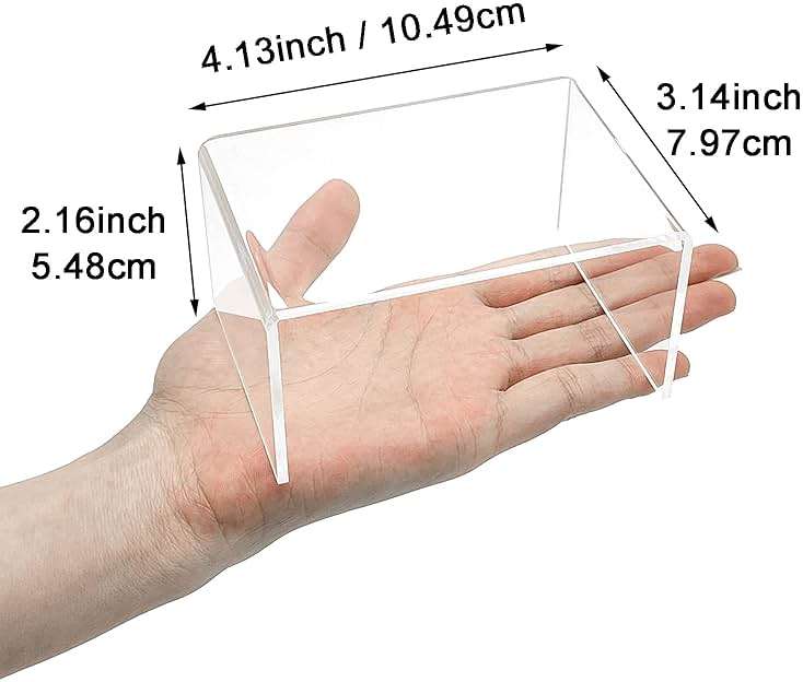 Cerpourt 8Pcs Acrylic Display Risers(6",5",4" 3") Clear Product Stand,Cupcakes Holder Dessert Display Transparent Showcase Stands, Candy Bar Risers, Acrylic Lifts Display for Figures - Image 4