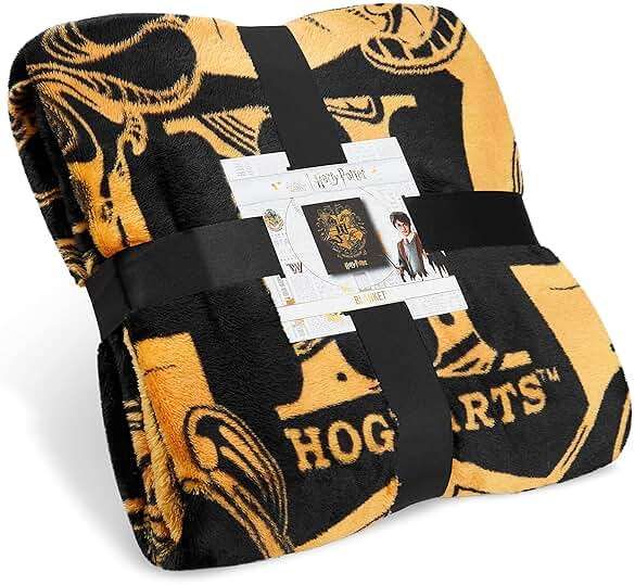 Harry Potter Fleece Throw Blanket Soft Cozy Bed Blanket Hogwarts Bedroom Decor Plush Comforter 59" x 51" for Bedroom Travel Gifts for Kids - Image 1