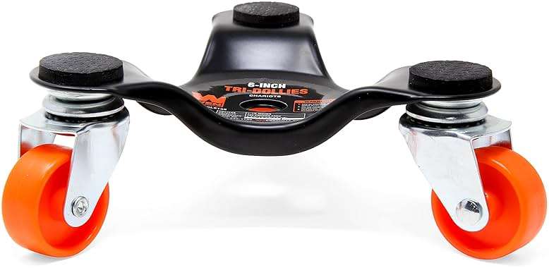 WEN DL6165 6-Inch 165-Pound Capacity Furniture Moving Tri-Dolly 4 Set (1 Pack) , Black - Image 3