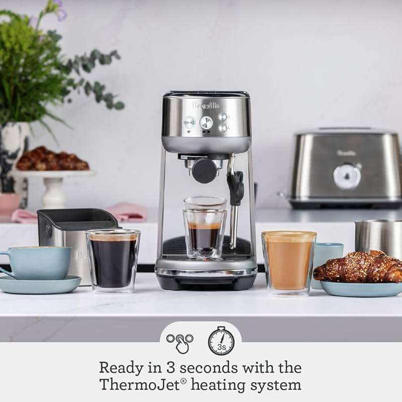 Breville Bambino Espresso Machine BES450BSS, Brushed Stainless Steel - Image 2