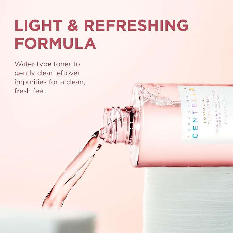 SKIN1004 Poremizing Clear Toner 7.10 fl.oz, 210ml, Korean Face Toner with Himalayan Pink Salt & Madagascar Centella, Facial Toner for Pore Care & Oil Balance, Hydrating Essence, Korean Skin Care - Image 7
