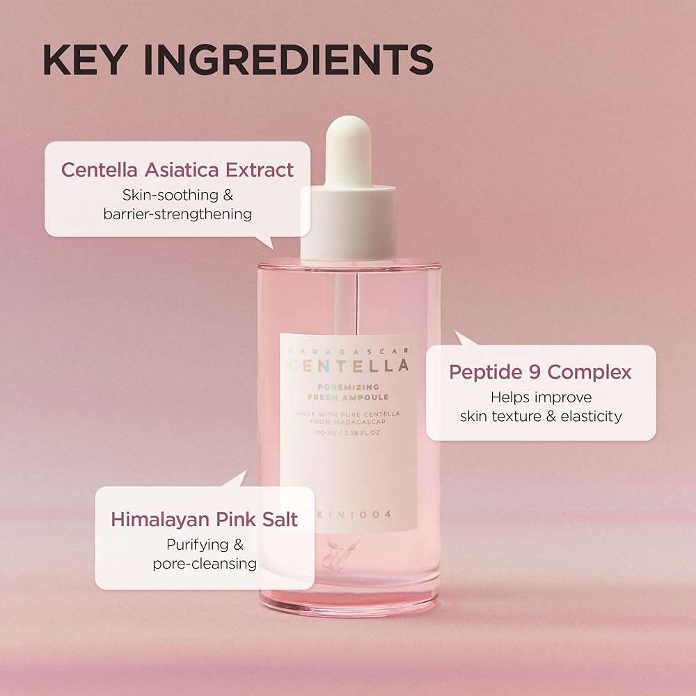 SKIN1004 Madagascar Centella Poremizing Fresh Ampoule 3.38 fl. oz(100ml) | Soothing Hydration | Oily Combination Skin - Image 6