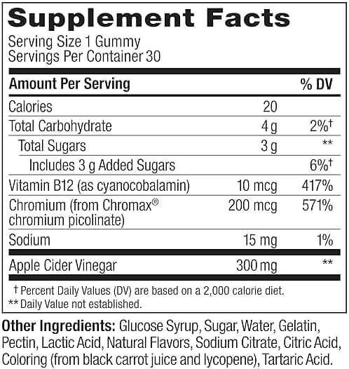 OLLY Metabolism Gummy Rings, Apple Cider Vinegar, Vitamin B12, Chromium, Energy and Digestive Health, Chewable Supplement, Apple Flavor - 30 Count - Image 7