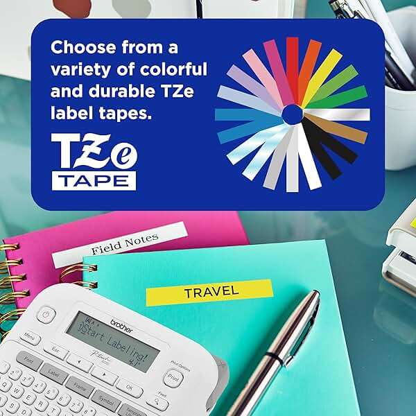 Brother P-Touch PTD220 Home/Office Everyday Label Maker | Prints TZe Label Tapes up to ~1/2 inch White - Image 3