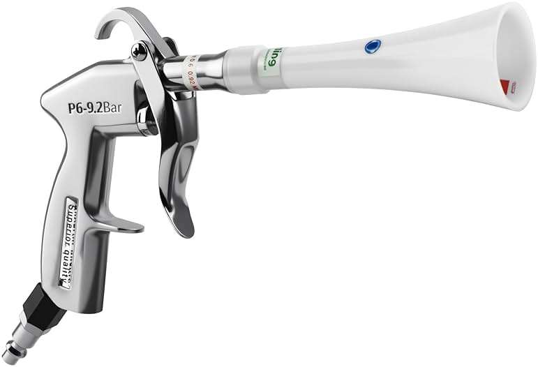 GOCCIDA Tornado Dry Cleaning Gun with Brass Adjustable Air Flow Nozzle,Air Blower Gun Quickly Blasts Dirt and Dust from Surface Works with Air Compressor - Image 1