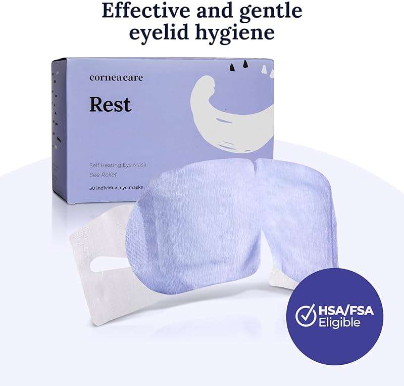CorneaCare Rest: Self Heating Warm Compress for Dry Eyes | Heated Eye Mask for Fast Relief | Steam Mask for Stye Treatment | No Microwave or Washcloth Needed | Travel Ready Warm Compress | 30 Count - Image 5