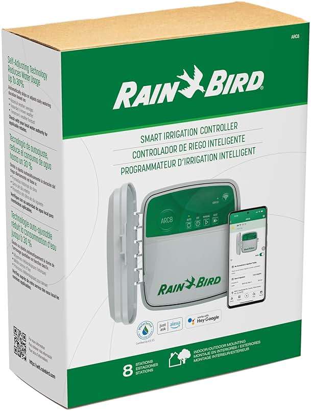 Rain Bird ARC8 App-Based Indoor/Outdoor Smart WiFi Irrigation Sprinkler Timer/Controller, 8-Zone/Station, EPA WaterSense Certified, Compatible with Alexa, Indoor/Outdoor 8-Station - Image 16