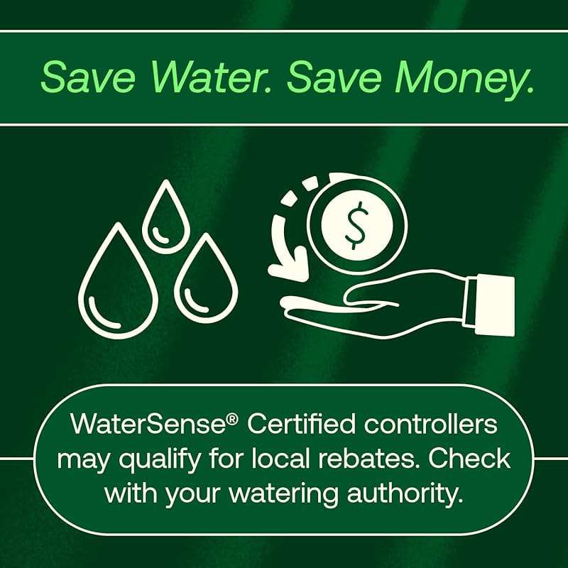 Rain Bird ARC8 App-Based Indoor/Outdoor Smart WiFi Irrigation Sprinkler Timer/Controller, 8-Zone/Station, EPA WaterSense Certified, Compatible with Alexa, Indoor/Outdoor 8-Station - Image 10