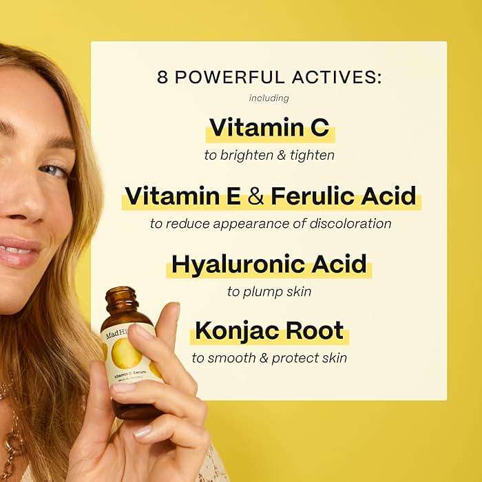 Mad Hippie Travel Face Serum Set – Skin-Brightening Vitamin C + Firming Super A Retinol, Day & Night Dual Pack, 0.5 Oz Ea - Image 6