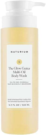 Naturium The Glow Getter Multi-Oil Hydrating Body Wash, Gentle Cleanser, 16.9 oz - Image 1