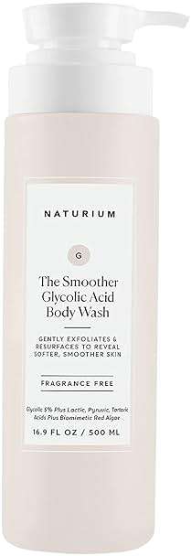 Naturium The Smoother Glycolic Acid Exfoliating Body Wash, Soft & Smoothing Cleanser, 16.9 oz - Image 1