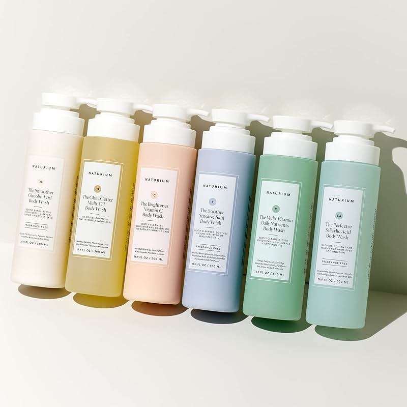 Naturium The Smoother Glycolic Acid Exfoliating Body Wash, Soft & Smoothing Cleanser, 16.9 oz - Image 7