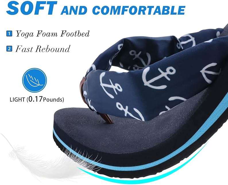 KuaiLu Flip Flops Women Yoga Foam Ladies Comfort Arch Support Summer Beach Casual Thong Sandals - Image 3