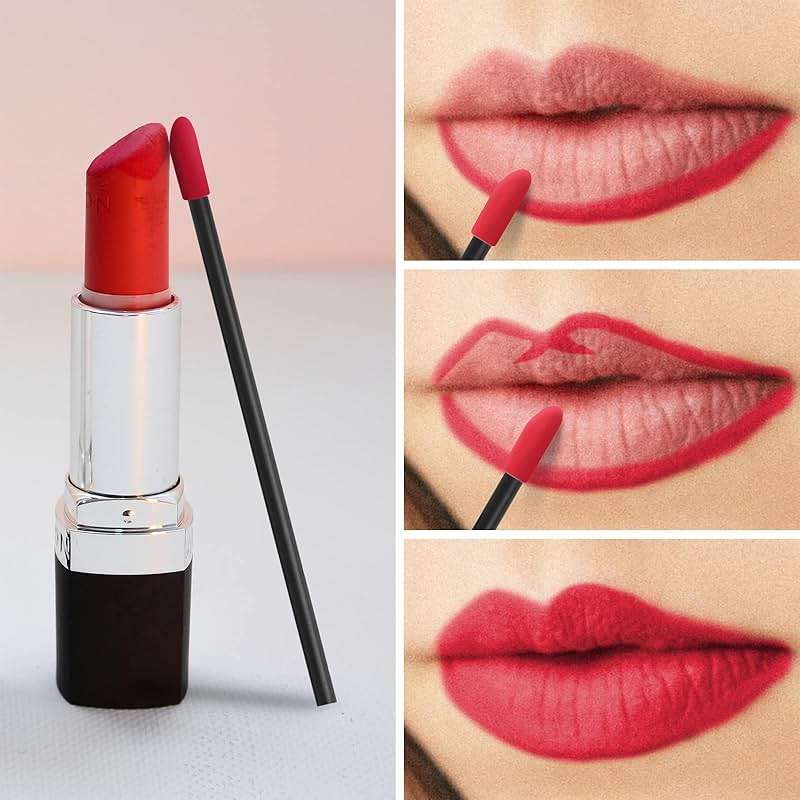 500PCS Lip Wands Applicators Disposable - Vaincre Lip Brush, Lipstick Lint Free Brush Makeup Gloss Wands, Makeup Applicator Beauty Tool Kits Black - Image 5