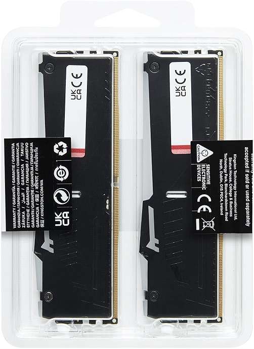 Kingston FURY Beast RGB 16GB 5200MT/s DDR5 CL40 DIMM Desktop Memory (Kit of 2) | Intel XMP 3.0 | Infrared Sync Technology | Overclocking Stability | KF552C40BBAK2-16 - Image 5