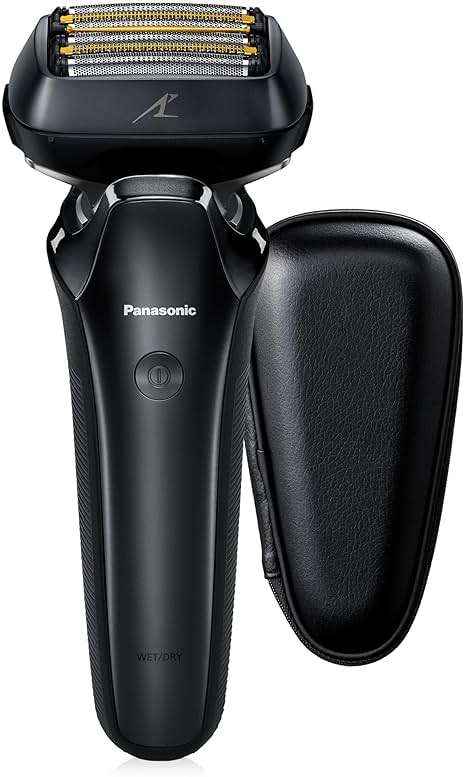 Panasonic ARC6 Electric Razor for Men Face, Wet & Dry Foil Shavers for Men, Pop-Up Trimmer, Ultra-Fast 6-Blade, Smart Shave Sensor, 22D Flexible Pivoting Head - ES-LS8A-K (Black) - Image 1