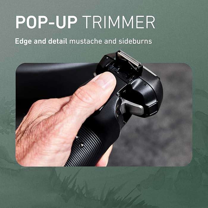 Panasonic ARC6 Electric Razor for Men Face, Wet & Dry Foil Shavers for Men, Pop-Up Trimmer, Ultra-Fast 6-Blade, Smart Shave Sensor, 22D Flexible Pivoting Head - ES-LS8A-K (Black) - Image 8