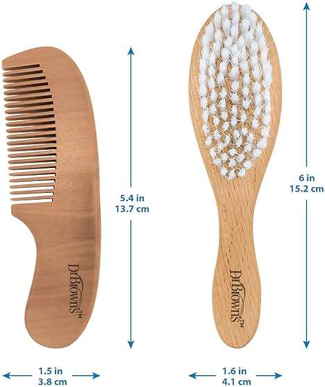 Dr. Brown's Soft and Safe Baby Brush + Comb - Image 3