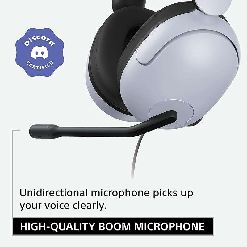 Sony INZONE H3 Wired Gaming Headphones With Mic, PS5 Headphones, Over-Ear, Personalized 360 Spatial Sound, Discord Certified MDR-G300 (White) - Image 6