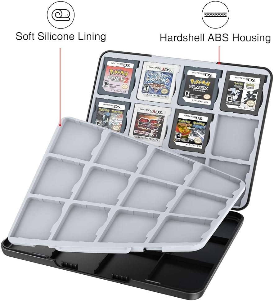 HEIYING Game Card Case for Nintendo 3DS 3DSXL 2DS 2DSXL DS DSi,Portable 3DS 2DS DS Game Cartridge Holder Storage with 24 Card Slots - Image 4